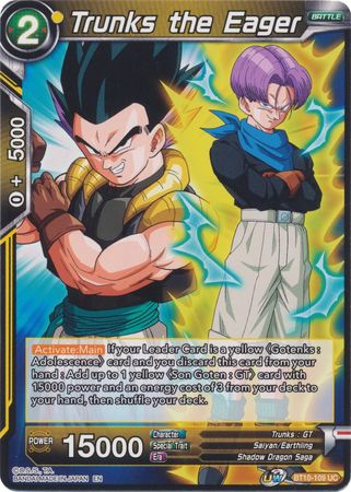 Trunks the Eager (BT10-109) [Rise of the Unison Warrior] | Amazing Games TCG