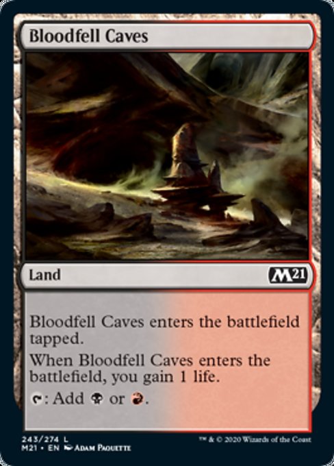 Bloodfell Caves [Core Set 2021] | Amazing Games TCG