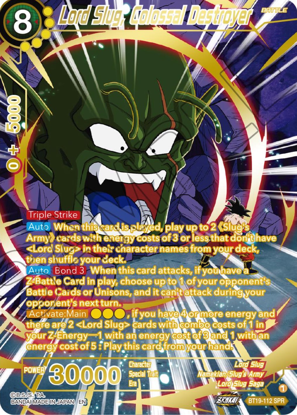 Lord Slug, Colossal Destroyer (SPR) (BT19-112) [Fighter's Ambition] | Amazing Games TCG