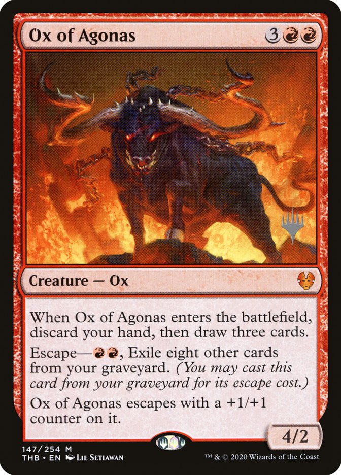 Ox of Agonas (Promo Pack) [Theros Beyond Death Promos] | Amazing Games TCG