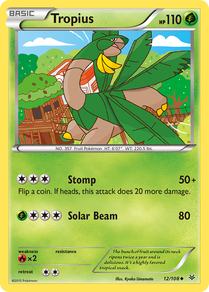 Tropius (12/108) [XY: Roaring Skies] | Amazing Games TCG