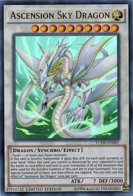 Ascension Sky Dragon [YCSW-EN007] Ultra Rare | Amazing Games TCG