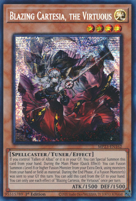 Blazing Cartesia, the Virtuous [MP23-EN162] Prismatic Secret Rare | Amazing Games TCG