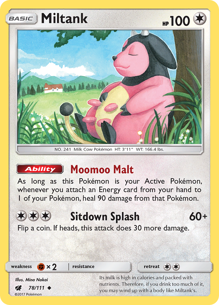 Miltank (78/111) [Sun & Moon: Crimson Invasion] | Amazing Games TCG