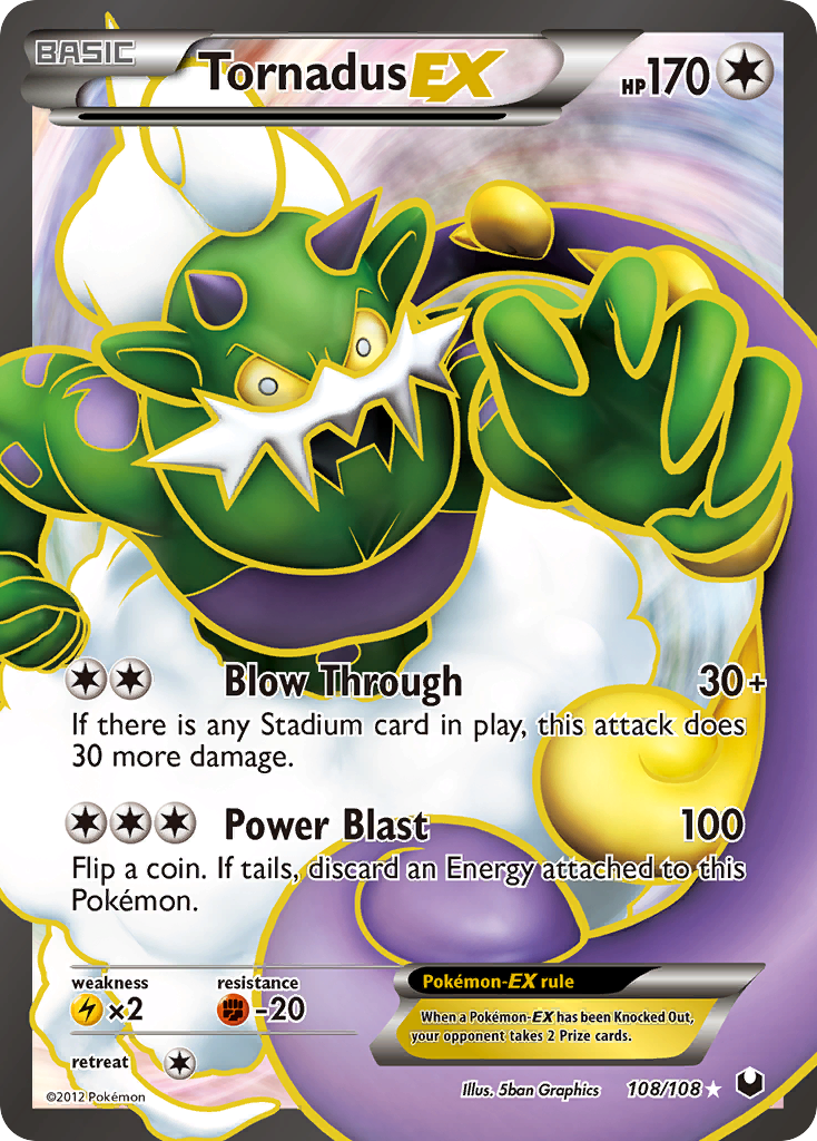 Tornadus EX (108/108) [Black & White: Dark Explorers] | Amazing Games TCG