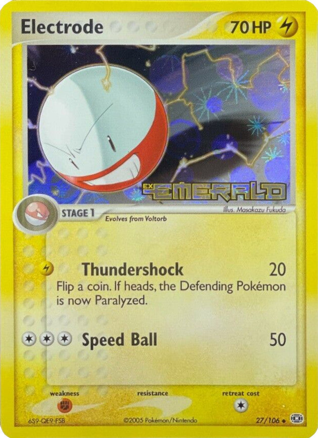 Electrode (27/106) (Stamped) [EX: Emerald] | Amazing Games TCG