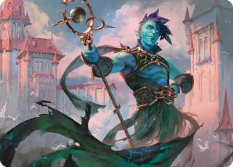 Haughty Djinn Art Card [Dominaria United Art Series] | Amazing Games TCG