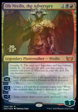 Ob Nixilis, the Adversary [Streets of New Capenna Prerelease Promos] | Amazing Games TCG