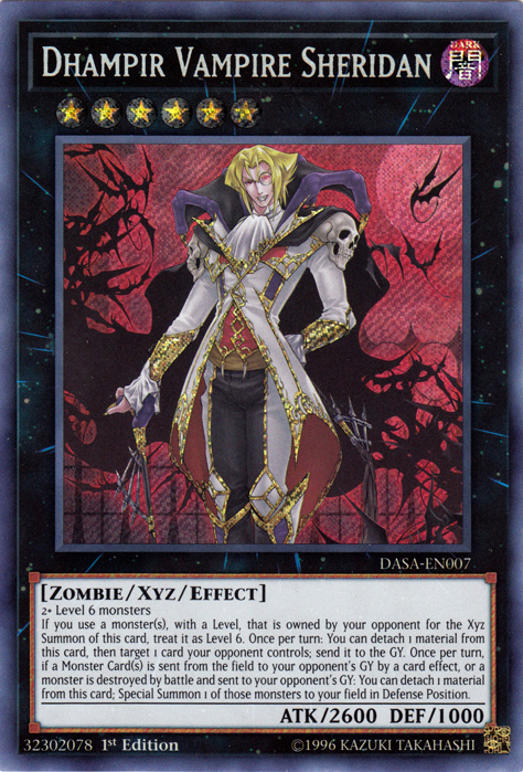 Dhampir Vampire Sheridan [DASA-EN007] Secret Rare | Amazing Games TCG