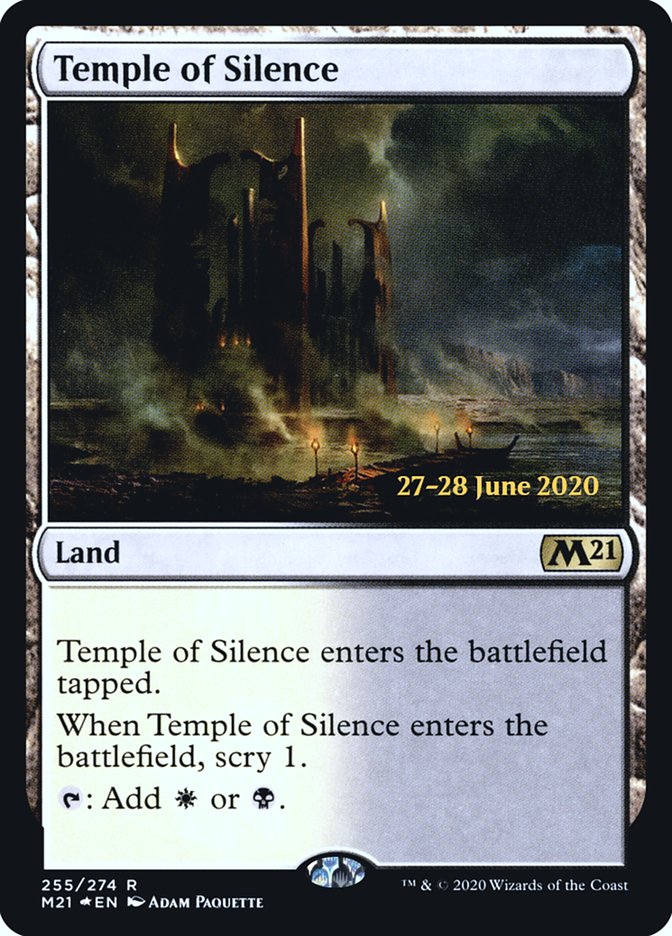 Temple of Silence  [Core Set 2021 Prerelease Promos] | Amazing Games TCG