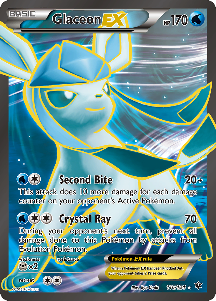 Glaceon EX (116/124) [XY: Fates Collide] | Amazing Games TCG