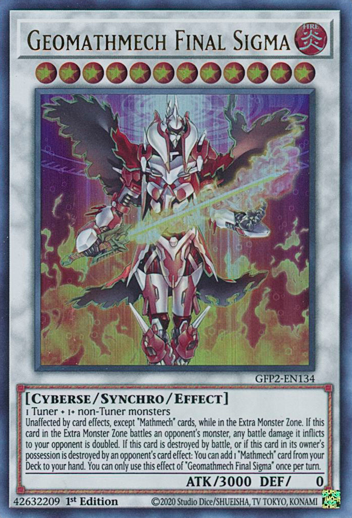 Geomathmech Final Sigma [GFP2-EN134] Ultra Rare | Amazing Games TCG