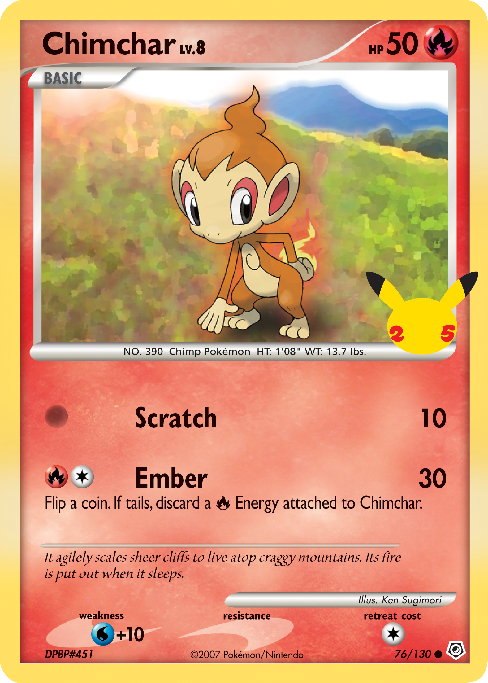 Chimchar (76/130) [First Partner Pack] | Amazing Games TCG