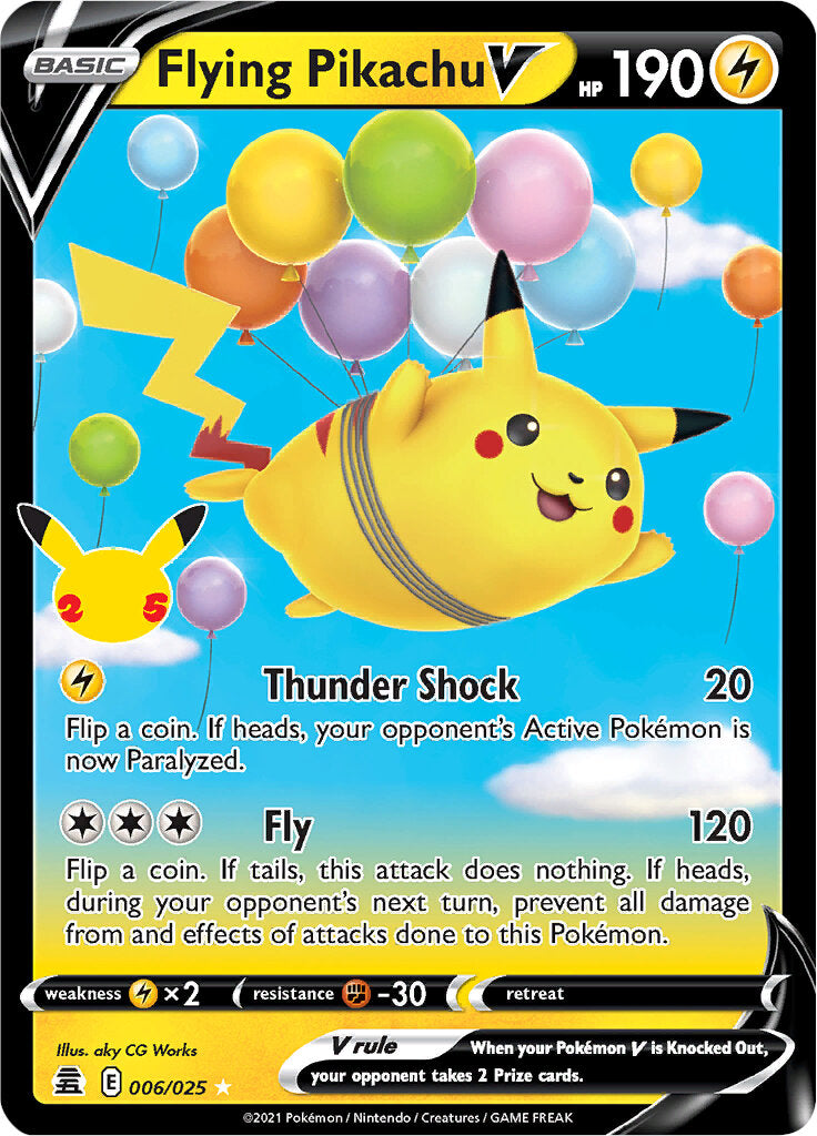 Flying Pikachu V (006/025) [Celebrations: 25th Anniversary] | Amazing Games TCG