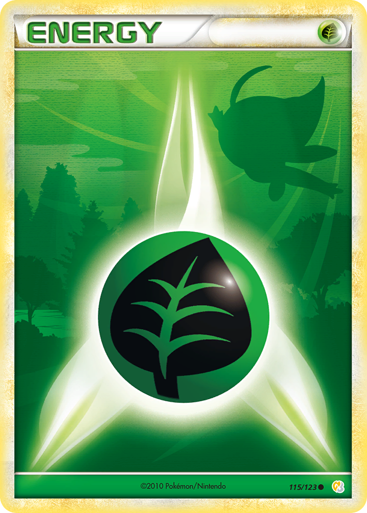 Grass Energy (115/123) [HeartGold & SoulSilver: Base Set] | Amazing Games TCG