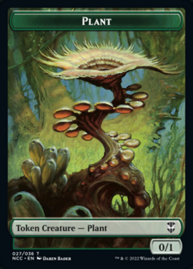 Plant // Citizen Double-sided Token [Streets of New Capenna Commander Tokens] | Amazing Games TCG