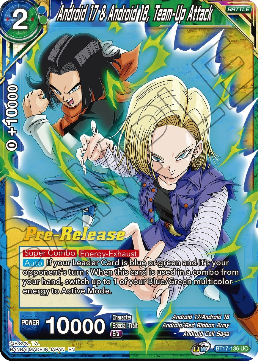 Android 17 & Android 18, Team-Up Attack (BT17-136) [Ultimate Squad Prerelease Promos] | Amazing Games TCG