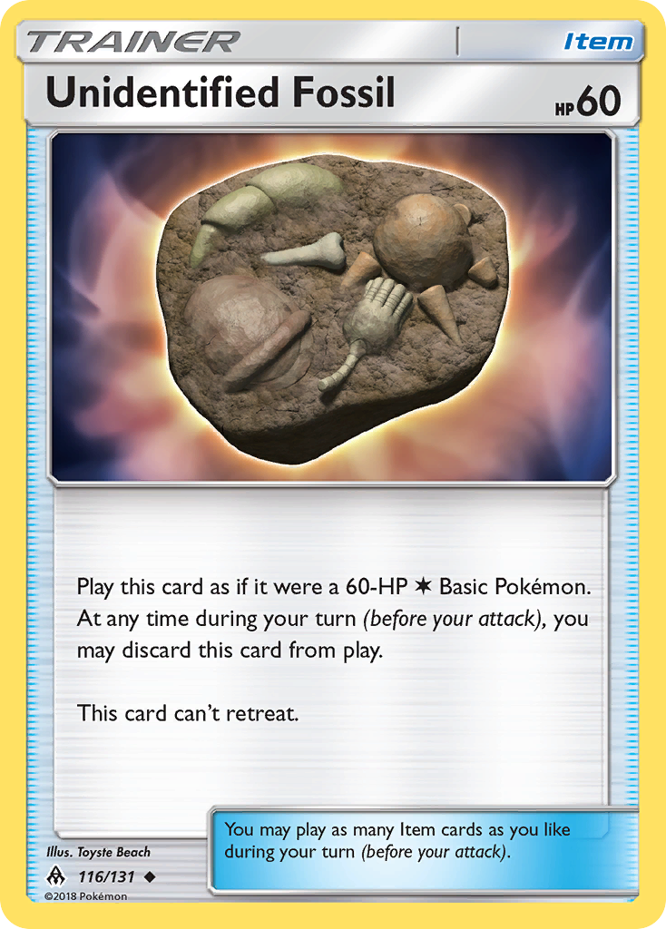 Unidentified Fossil (116/131) [Sun & Moon: Forbidden Light] | Amazing Games TCG