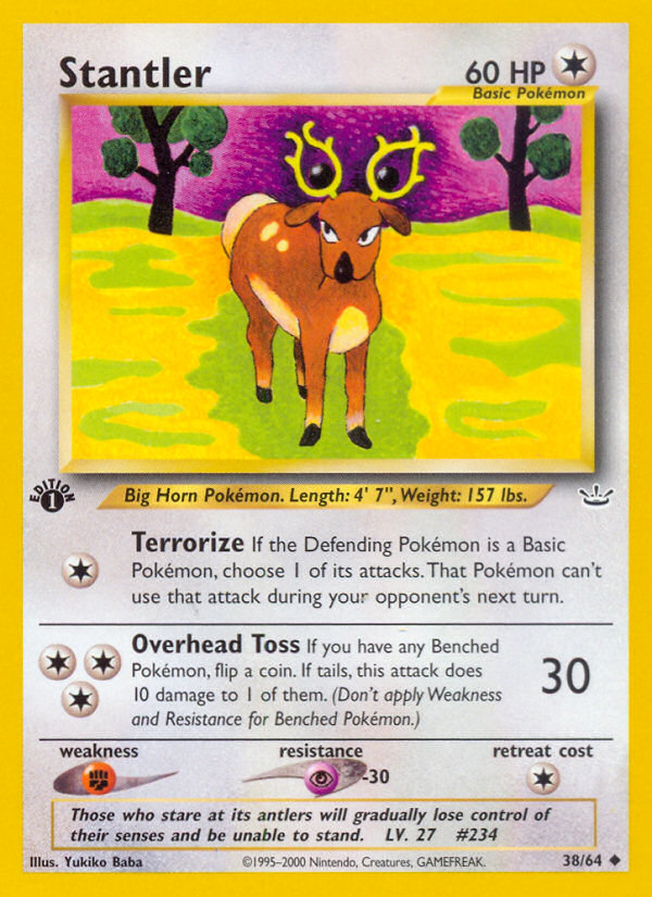 Stantler (38/64) [Neo Revelation 1st Edition] | Amazing Games TCG