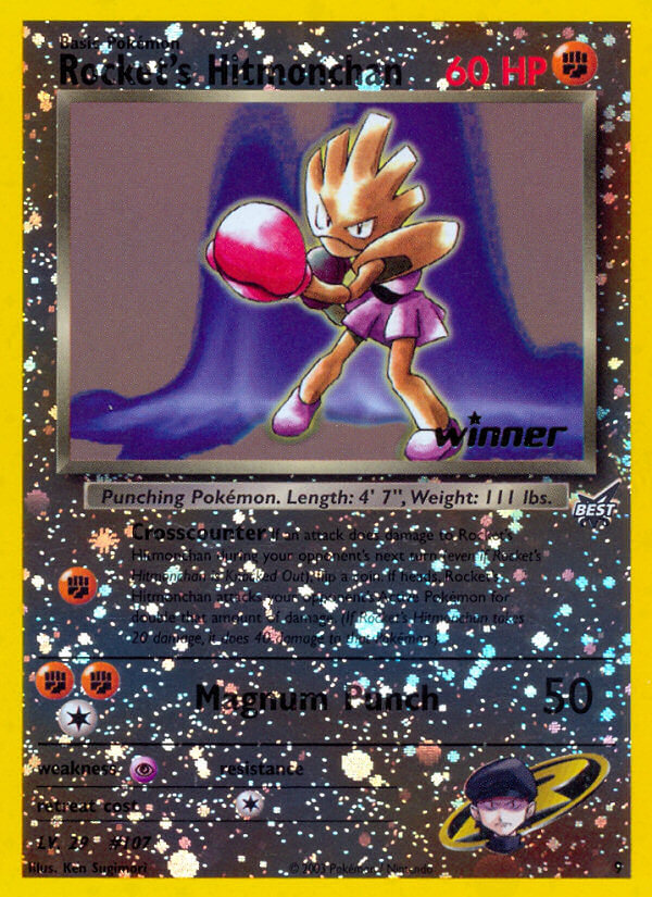 Rocket's Hitmonchan (9) (Winner) [Best of Promos] | Amazing Games TCG