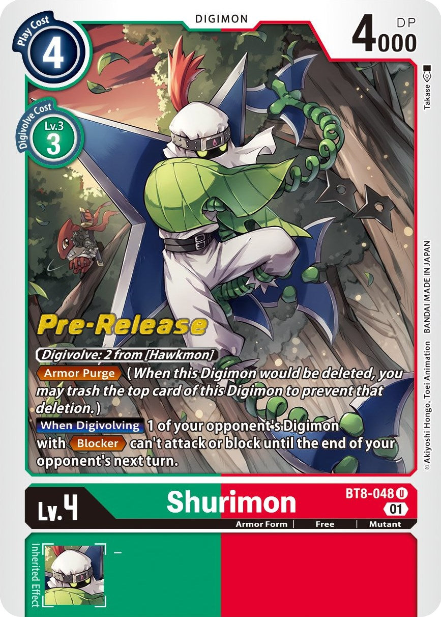 Shurimon [BT8-048] [New Awakening Pre-Release Cards] | Amazing Games TCG