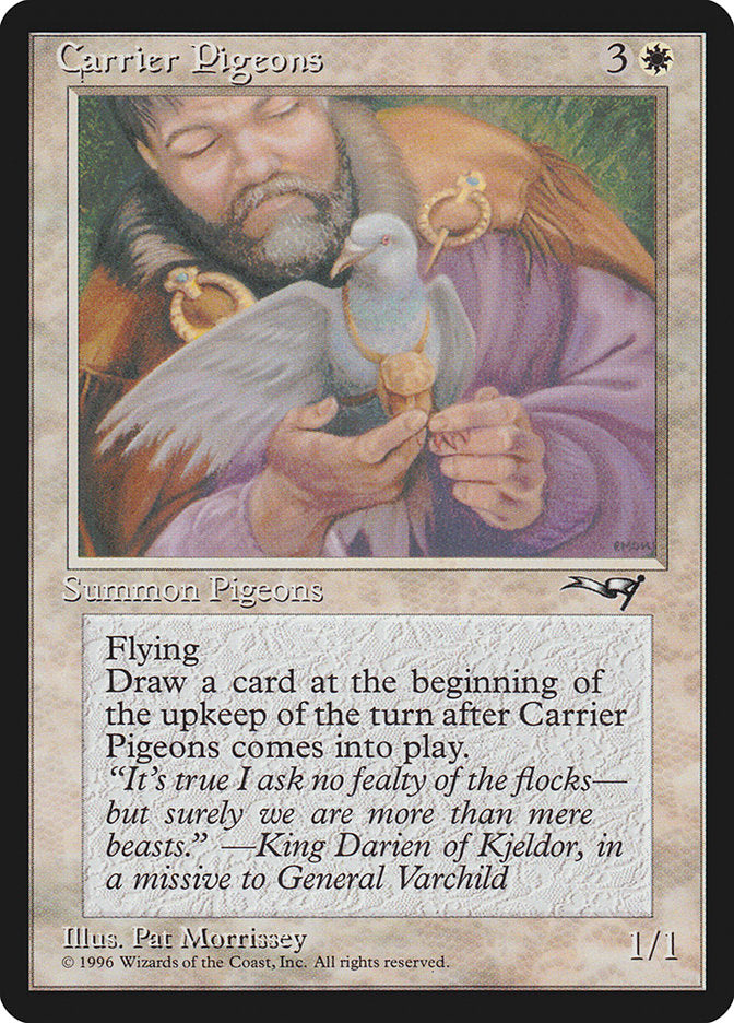 Carrier Pigeons (Holding Pigeon) [Alliances] | Amazing Games TCG