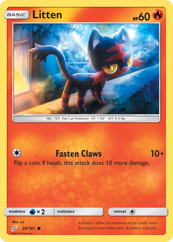 Litten (20/181) [Sun & Moon: Team Up] | Amazing Games TCG