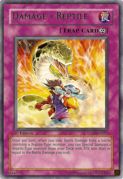 Damage = Reptile [TAEV-EN067] Rare | Amazing Games TCG