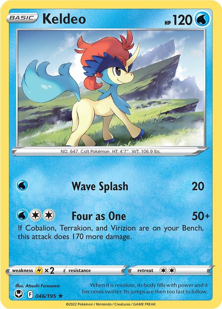 Keldeo (046/195) [Sword & Shield: Silver Tempest] | Amazing Games TCG