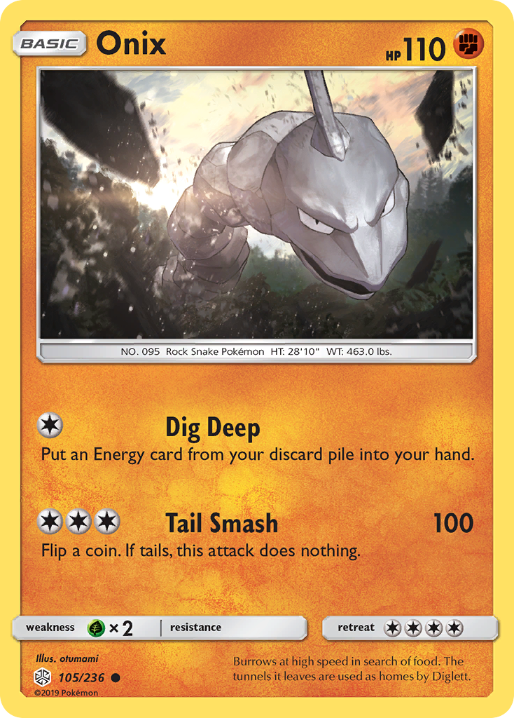 Onix (105/236) [Sun & Moon: Cosmic Eclipse] | Amazing Games TCG