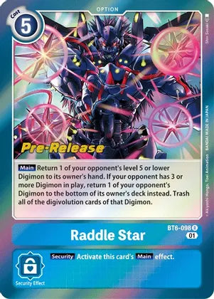 Raddle Star [BT6-098] [Double Diamond Pre-Release Cards] | Amazing Games TCG