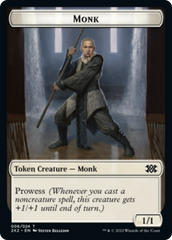 Bear // Monk Double-sided Token [Double Masters 2022 Tokens] | Amazing Games TCG