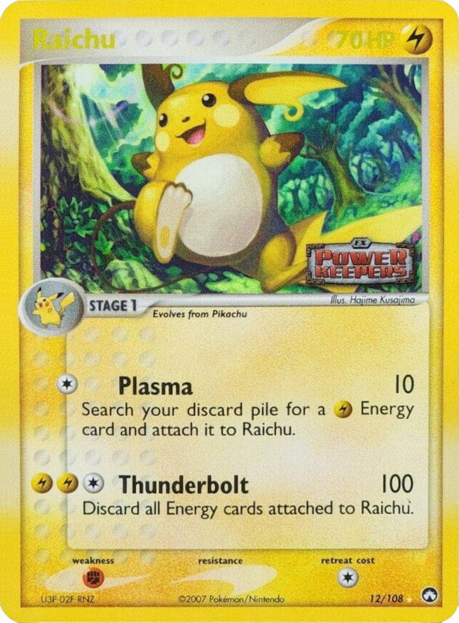 Raichu (12/108) (Stamped) [EX: Power Keepers] | Amazing Games TCG