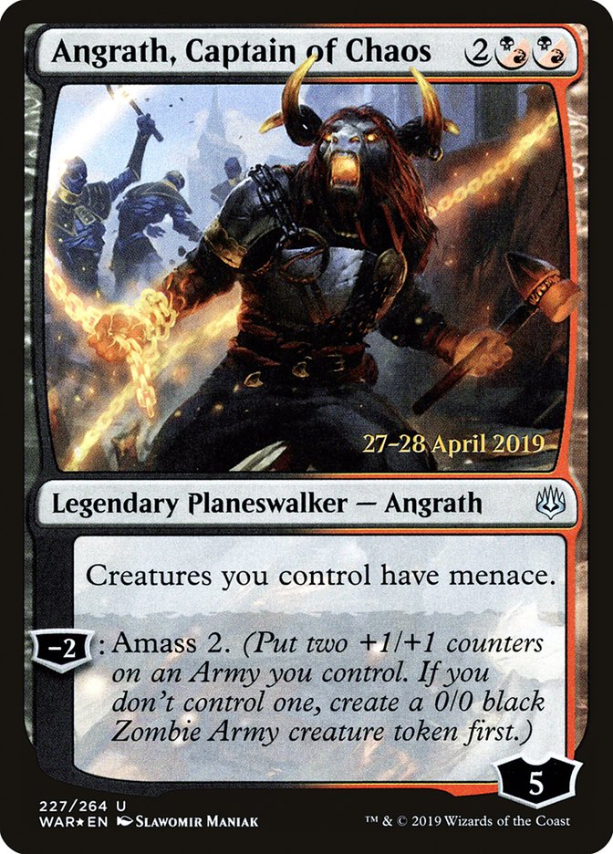 Angrath, Captain of Chaos  [War of the Spark Prerelease Promos] | Amazing Games TCG