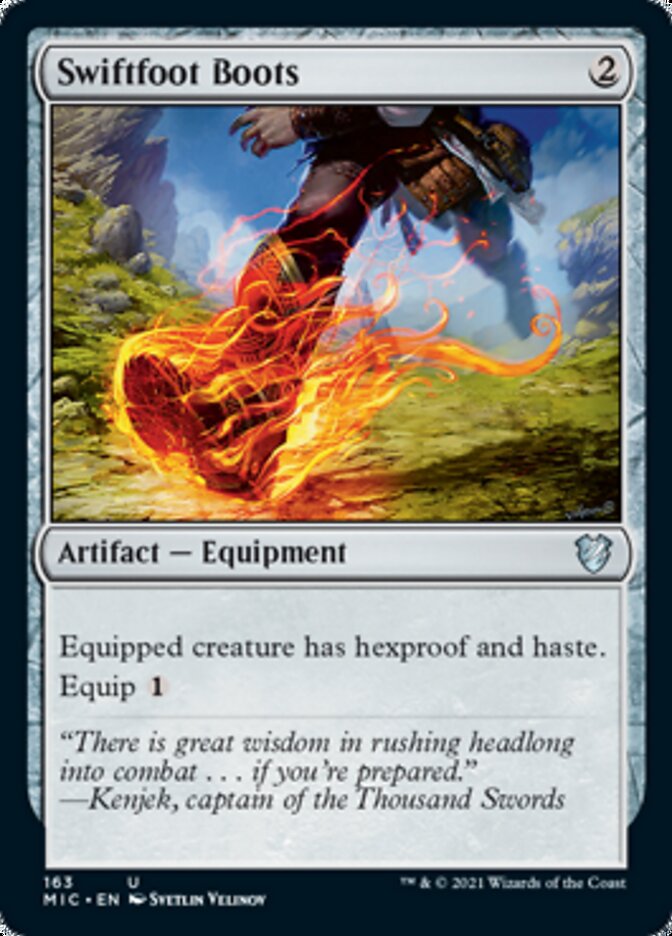 Swiftfoot Boots [Innistrad: Midnight Hunt Commander] | Amazing Games TCG