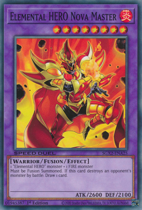 Elemental HERO Nova Master [SGX2-ENA25] Common | Amazing Games TCG