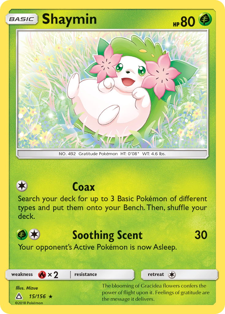 Shaymin (15/156) [Sun & Moon: Ultra Prism] | Amazing Games TCG