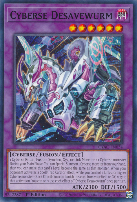 Cyberse Desavewurm [CYAC-EN034] Common | Amazing Games TCG