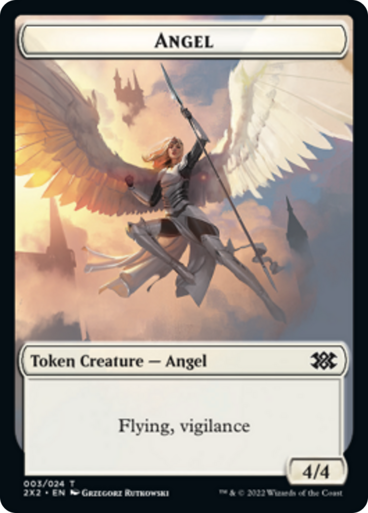 Faerie Rogue // Angel Double-sided Token [Double Masters 2022 Tokens] | Amazing Games TCG