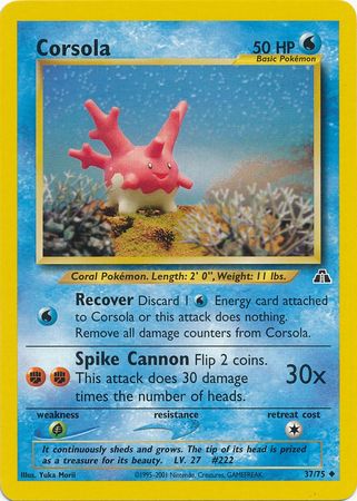 Corsola (37/75) [Neo Discovery Unlimited] | Amazing Games TCG