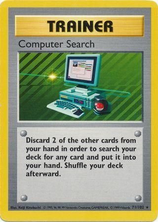 Computer Search (71/102) [Base Set Shadowless Unlimited] | Amazing Games TCG