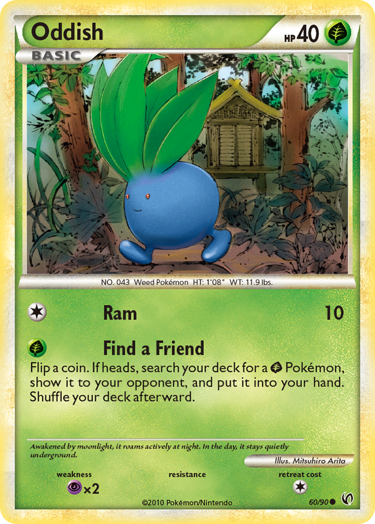 Oddish (60/90) [HeartGold & SoulSilver: Undaunted] | Amazing Games TCG