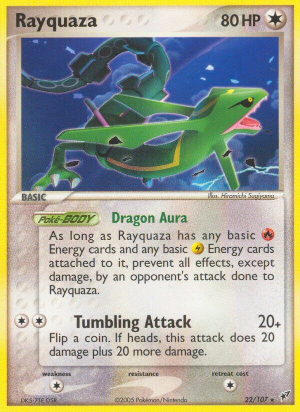 Rayquaza (22/107) (Theme Deck Exclusive) [EX: Deoxys] | Amazing Games TCG