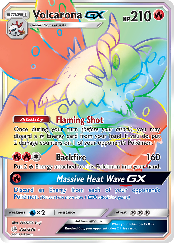 Volcarona GX (252/236) [Sun & Moon: Cosmic Eclipse] | Amazing Games TCG