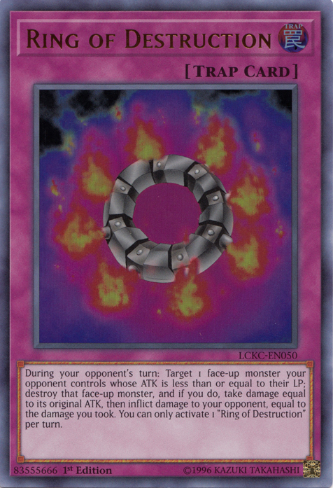 Ring of Destruction [LCKC-EN050] Ultra Rare | Amazing Games TCG