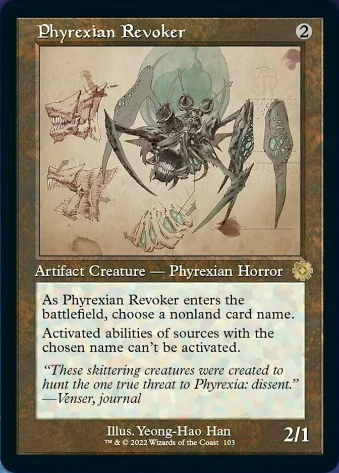 Phyrexian Revoker (Retro Schematic) [The Brothers' War Retro Artifacts] | Amazing Games TCG