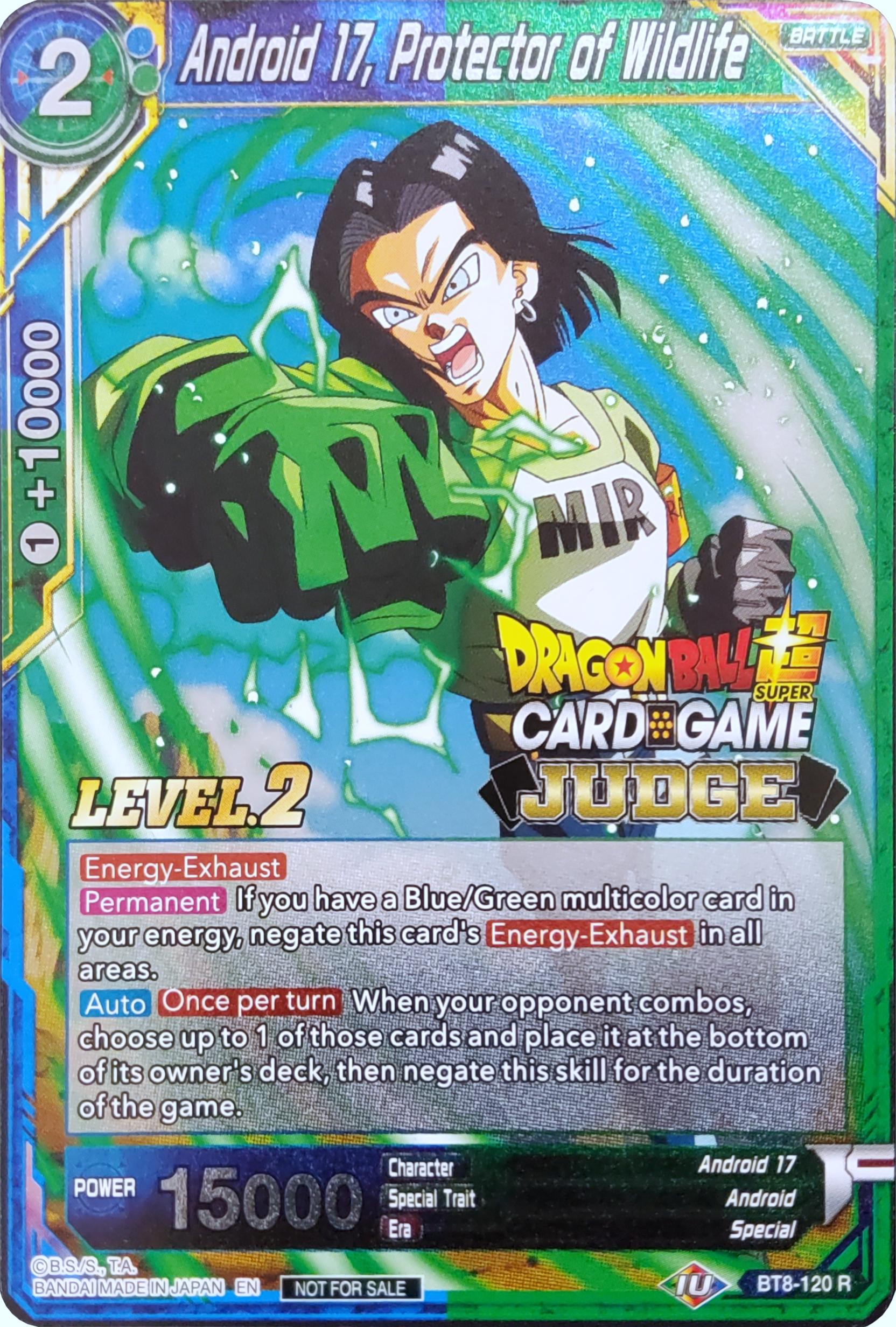 Android 17, Protector of Wildlife (Level 2) (BT8-120) [Judge Promotion Cards] | Amazing Games TCG