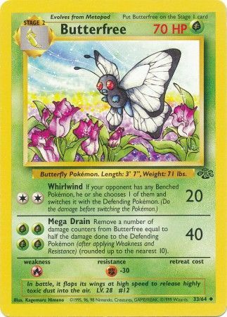 Butterfree (33/64) [Jungle Unlimited] | Amazing Games TCG