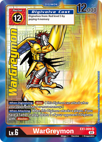 WarGreymon [EX1-009] (Alternate Art) [Classic Collection] | Amazing Games TCG