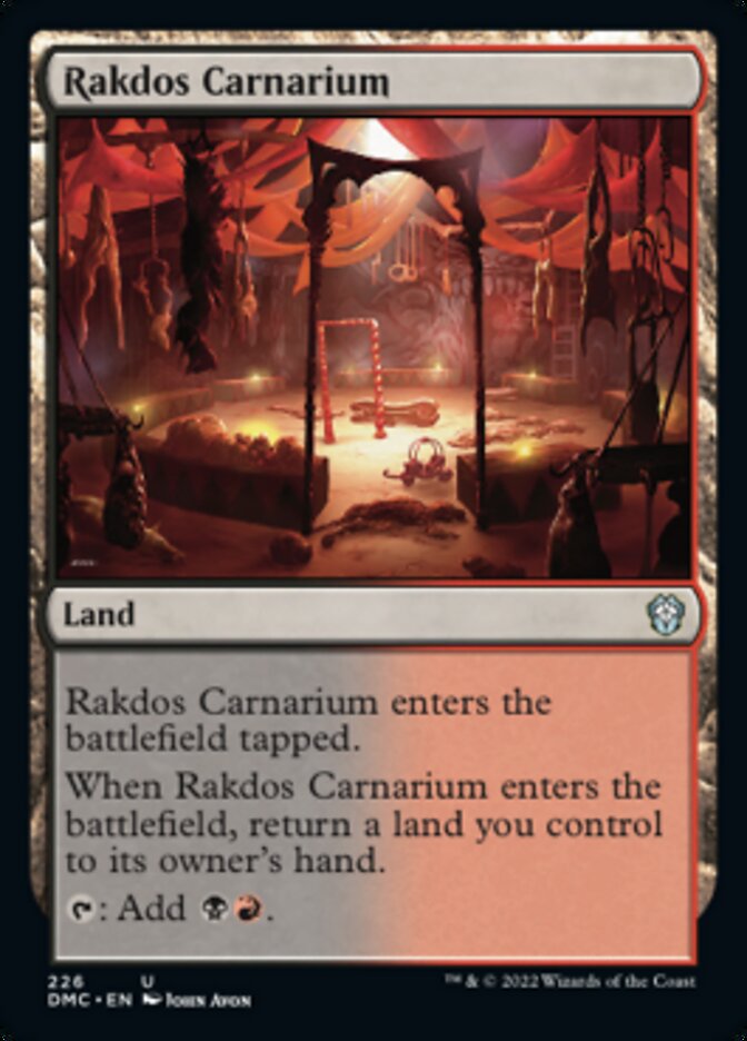 Rakdos Carnarium [Dominaria United Commander] | Amazing Games TCG